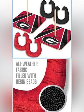 Fanatics Georgia Bulldogs Red and Black Horseshoe Toss Game